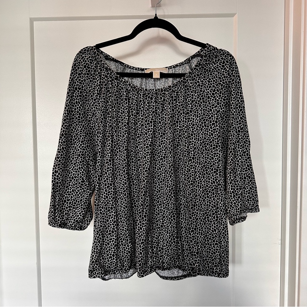 Michael Kors Black and White Top
